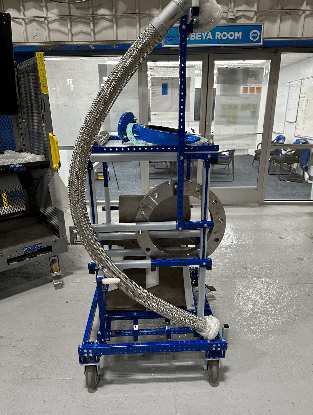 Picking Cart made by Johnson Controls team using Stream Steel Tubes and casters.