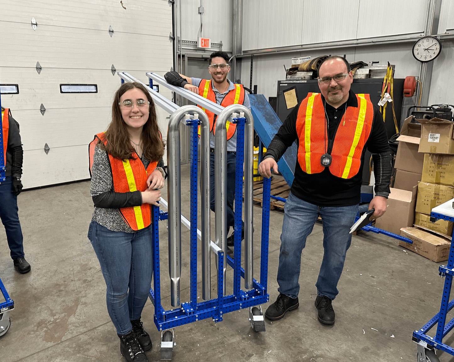 Johnson Controls Norman, Oklahoma. Custom Part Cart built by lean six sigma team