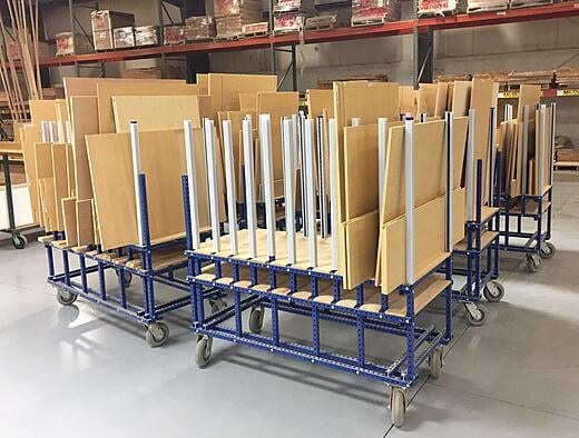 Wood Panel Cart