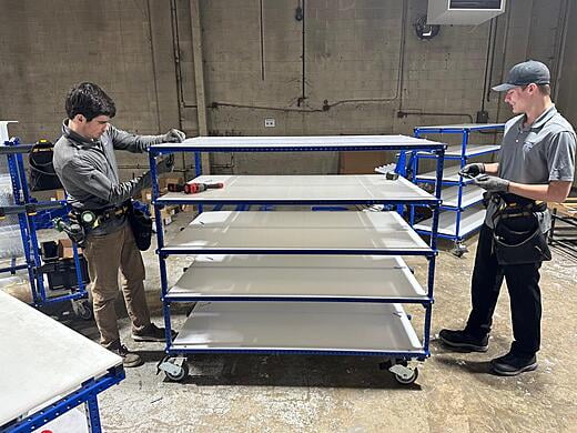 Movable Shelf Cart