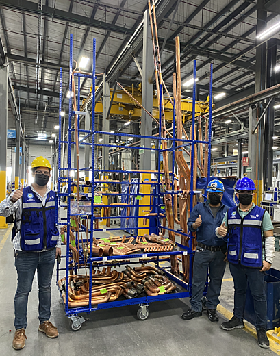Safely Holds 15 ft. Tube Parts.