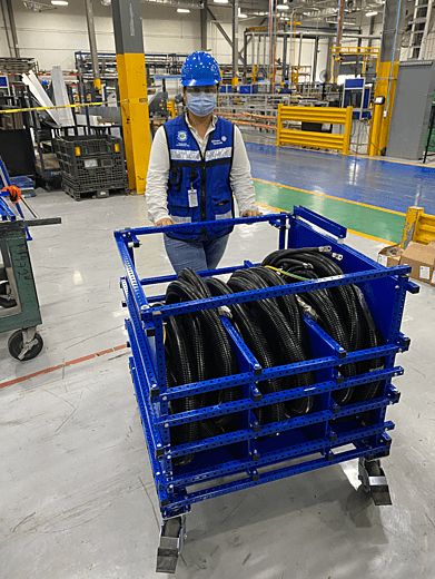 Tube Storage Cart