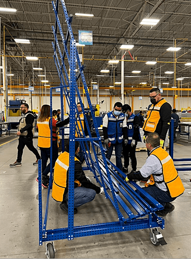 Angled Part Cart