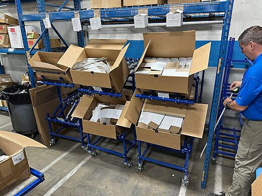 Angled Flow Rack