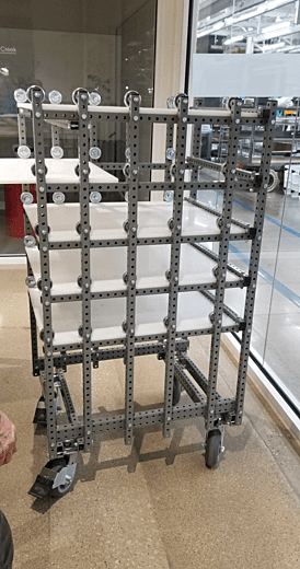 Cart with Sliding Shelves