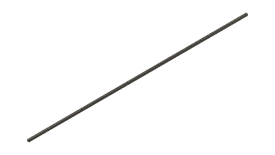 Grey Tube 120" x 1" x 1"