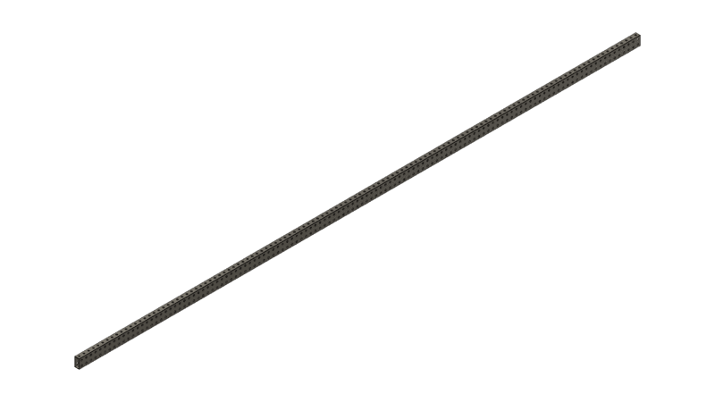 120" Tube  1" x 2" - Grey