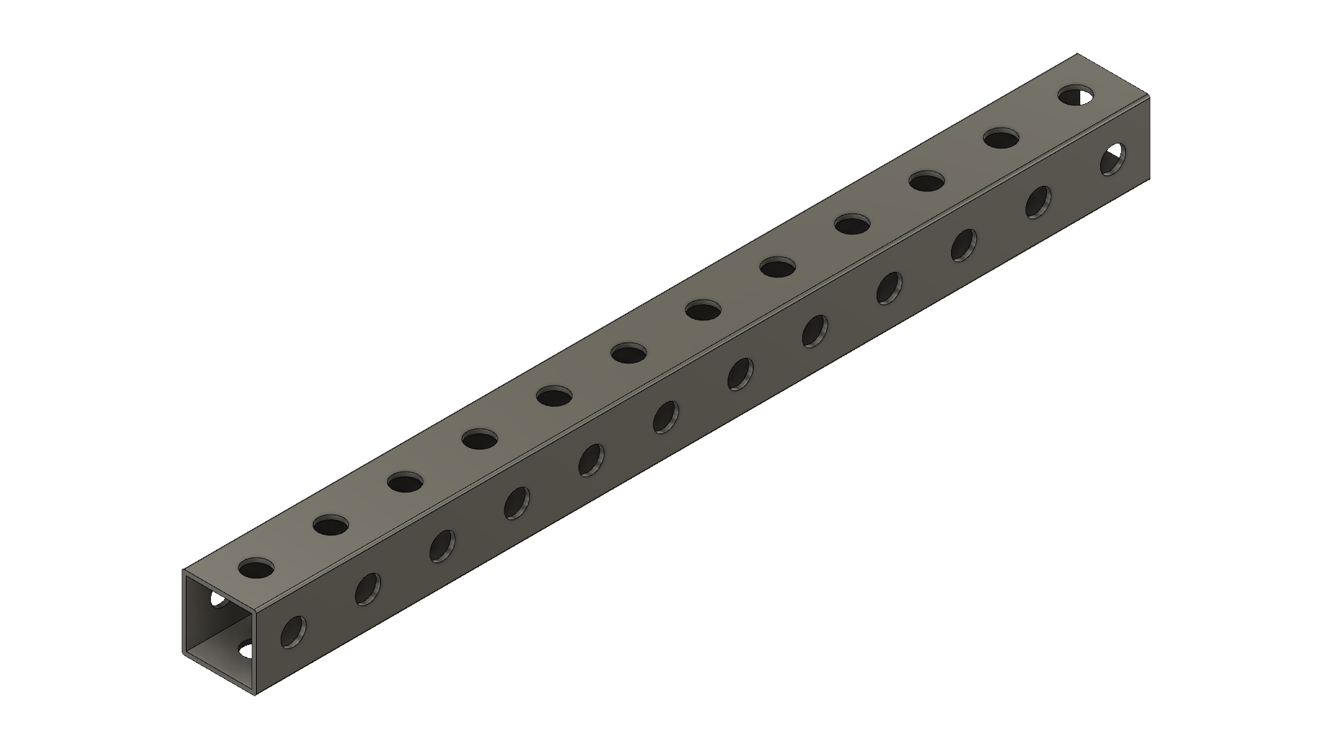 Grey Tube 12" x 1" x 1" Grey Tube 12" x 1" x 1"