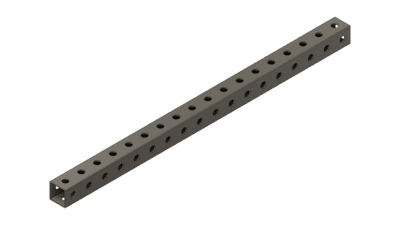 Grey Tube 24" x 1" x 1"