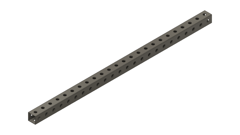 Red Tube 24" x 1" x 1"