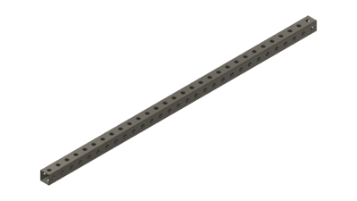 Grey Tube 30" x 1" x 1"