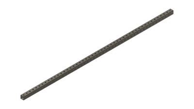 Grey Tube 48" x 1" x 1"