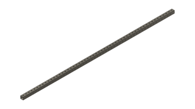 Grey Tube 54" x 1" x 1"