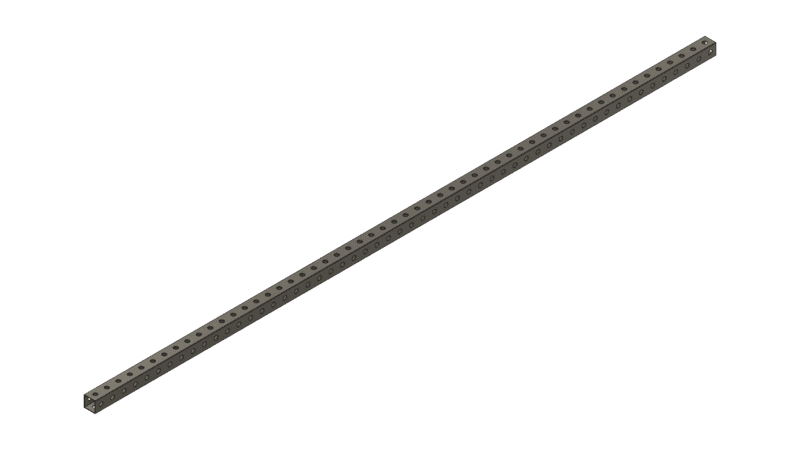 Grey Tube 54" x 1" x 1"