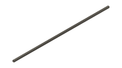 Grey Tube 66" x 1" x 1"