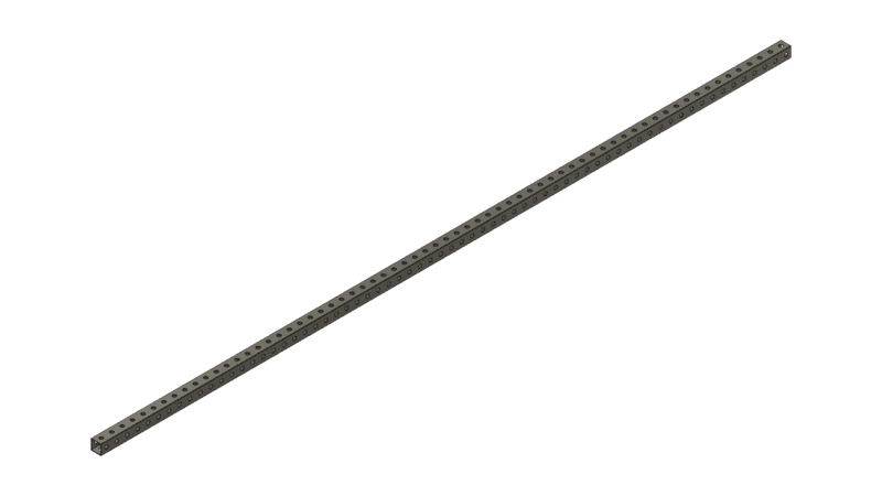 Grey Tube 66" x 1" x 1"