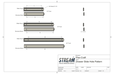 Drawer Slide Kit (3 sizes) Drawer Slide Kit (3 sizes)