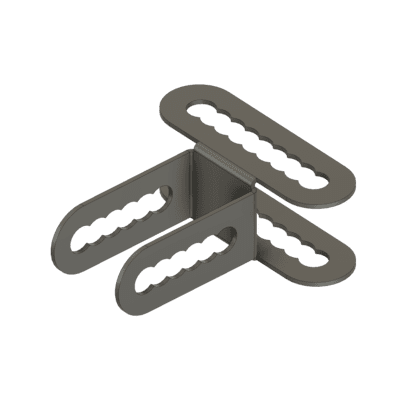 Multi Slot Bracket with 1/4" Adjustment - Black